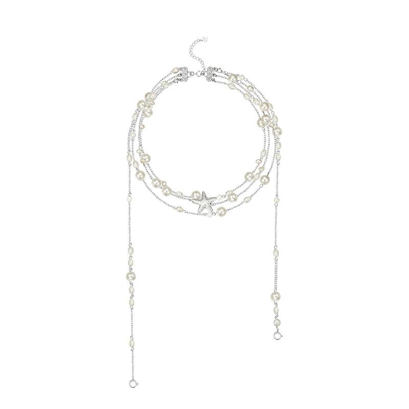 Broken Dream Baroque Pearl Silver Necklace,Lumivault.