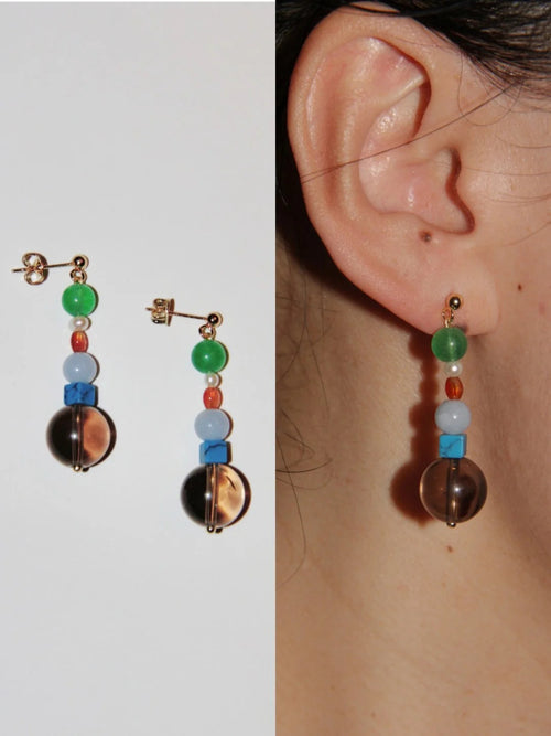 Bubble Beaded Earrings,Lumivault.