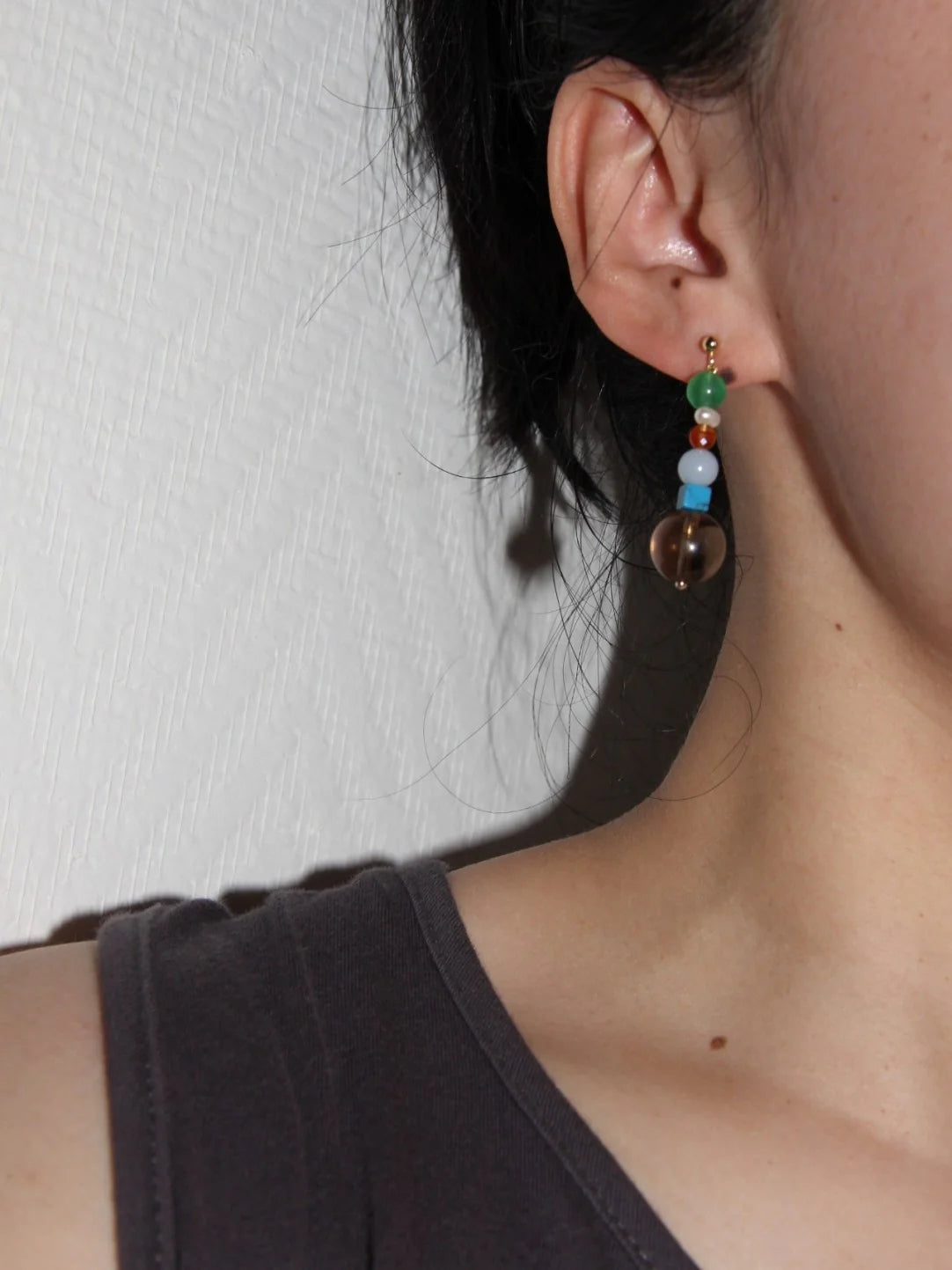 Bubble Beaded Earrings,Lumivault.