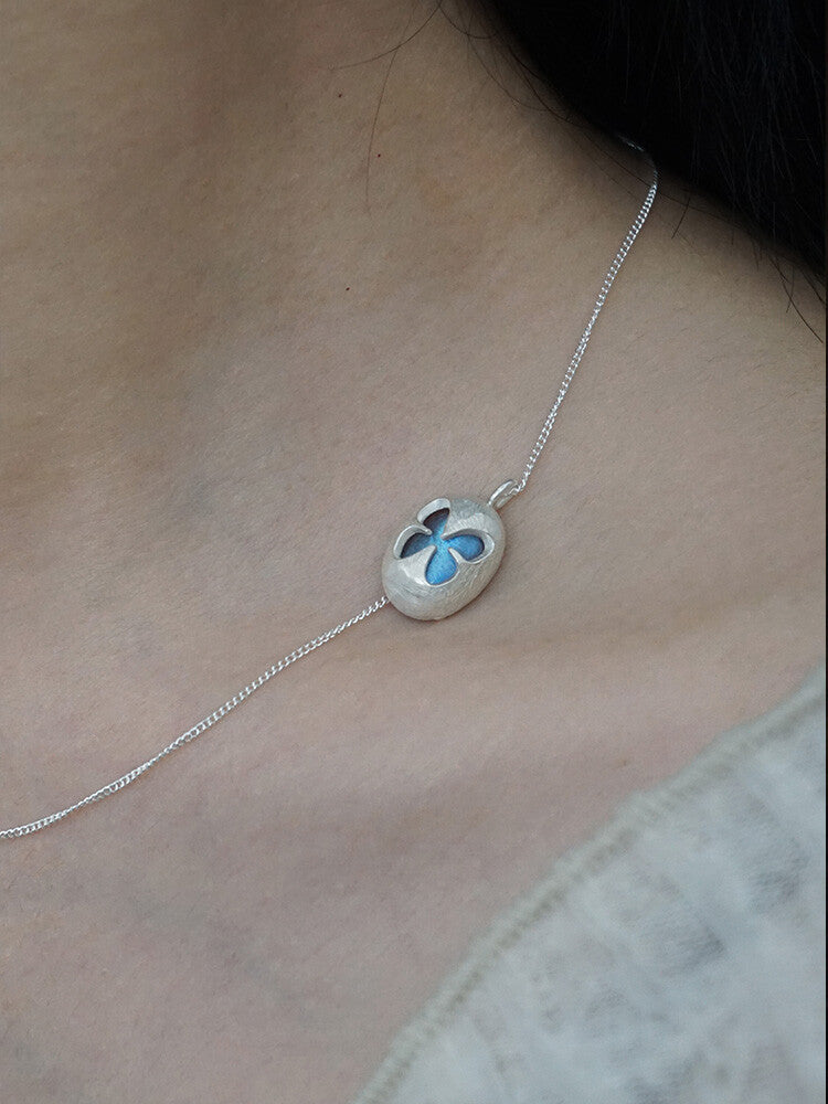 Butterfly Labradorite Silver Necklace,Lumivault.