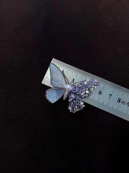 Butterfly Pearl Brooch