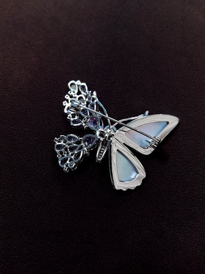 Butterfly Pearl Brooch