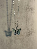 Butterfly Shadow Necklace,Green,Lumivault.