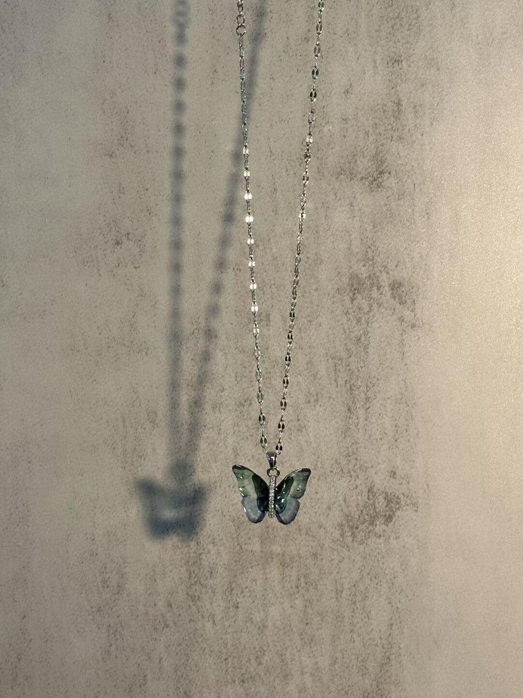 Butterfly Shadow Necklace,Lumivault.