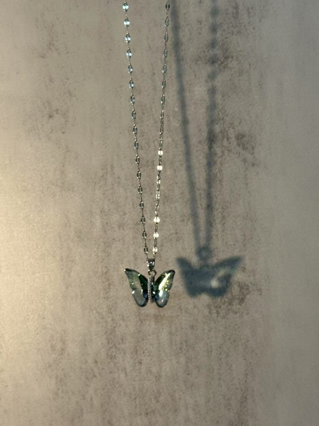 Butterfly Shadow Necklace,Lumivault.