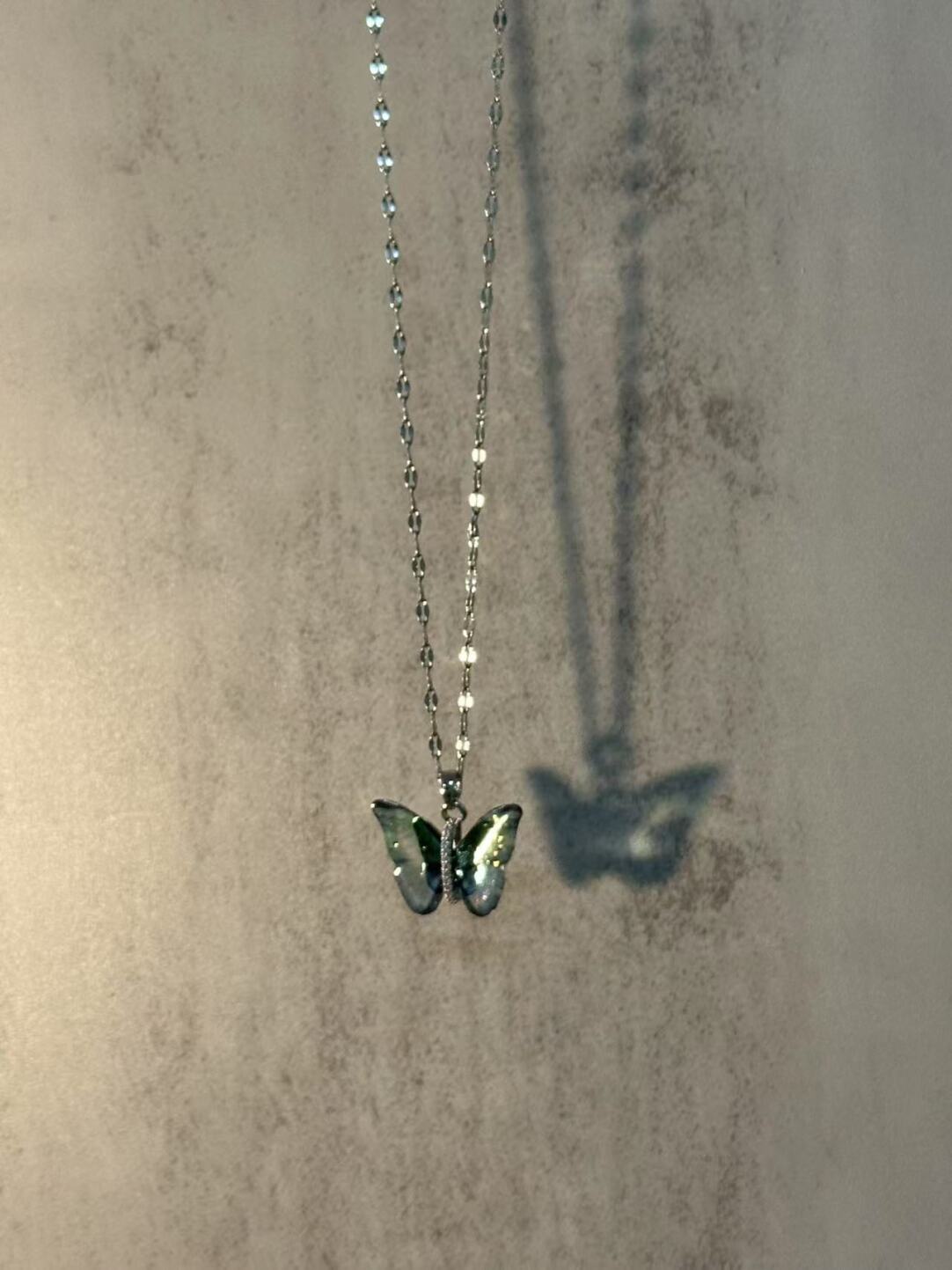 Butterfly Shadow Necklace,Lumivault.