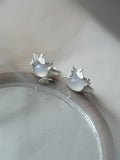 Butterflies Sterling Silver Agate Open Ring,1,Lumivault.