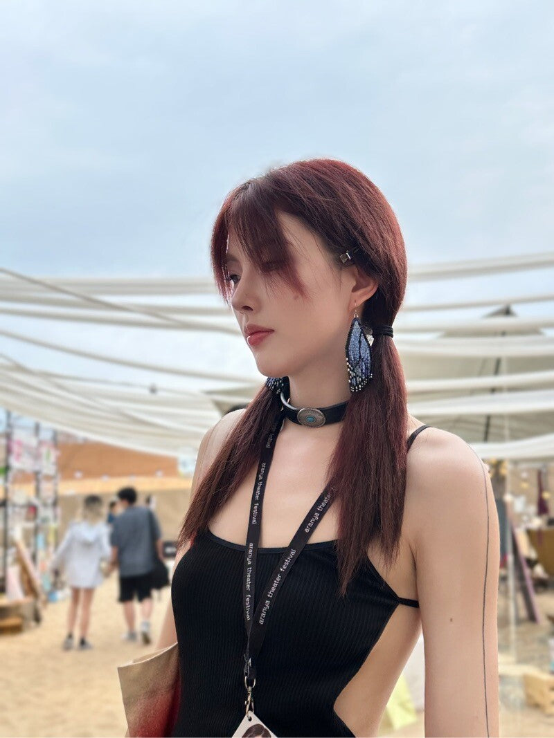 Butterfly Wing MIUYUKI Beaded Earrings,Lumivault.