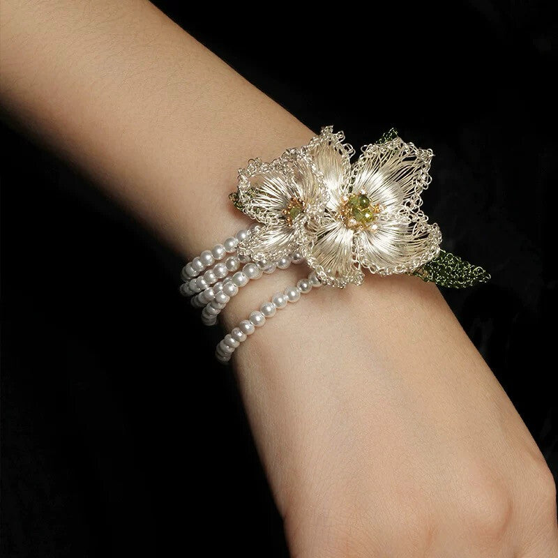 Camellia Tassel Luxury Necklace,Lumivault.