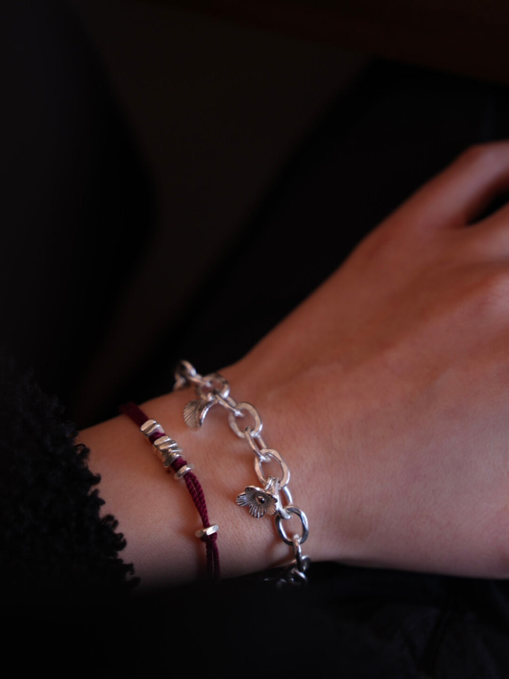 Chiang Mai Handmade Silver Bracelet,Lumivault.