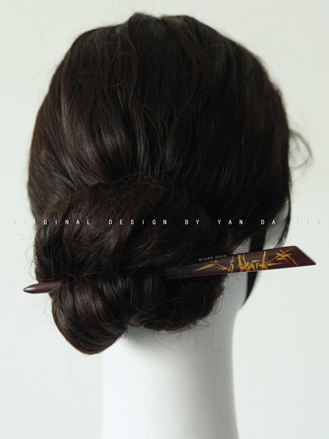 Chinese Lacquer Bamboo Hairpin,Lumivault.