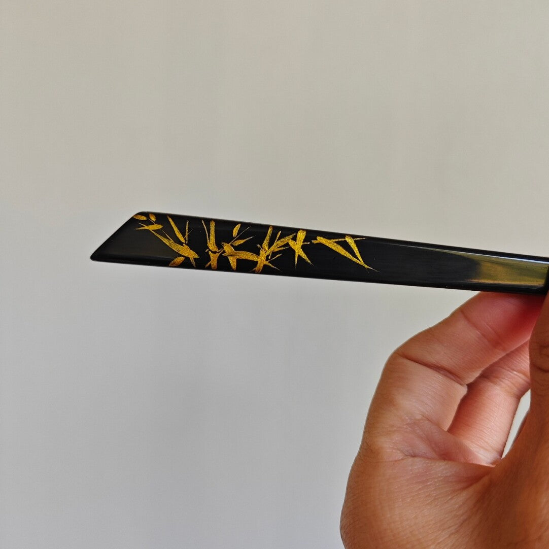 Chinese Lacquer Bamboo Hairpin - Lumivault