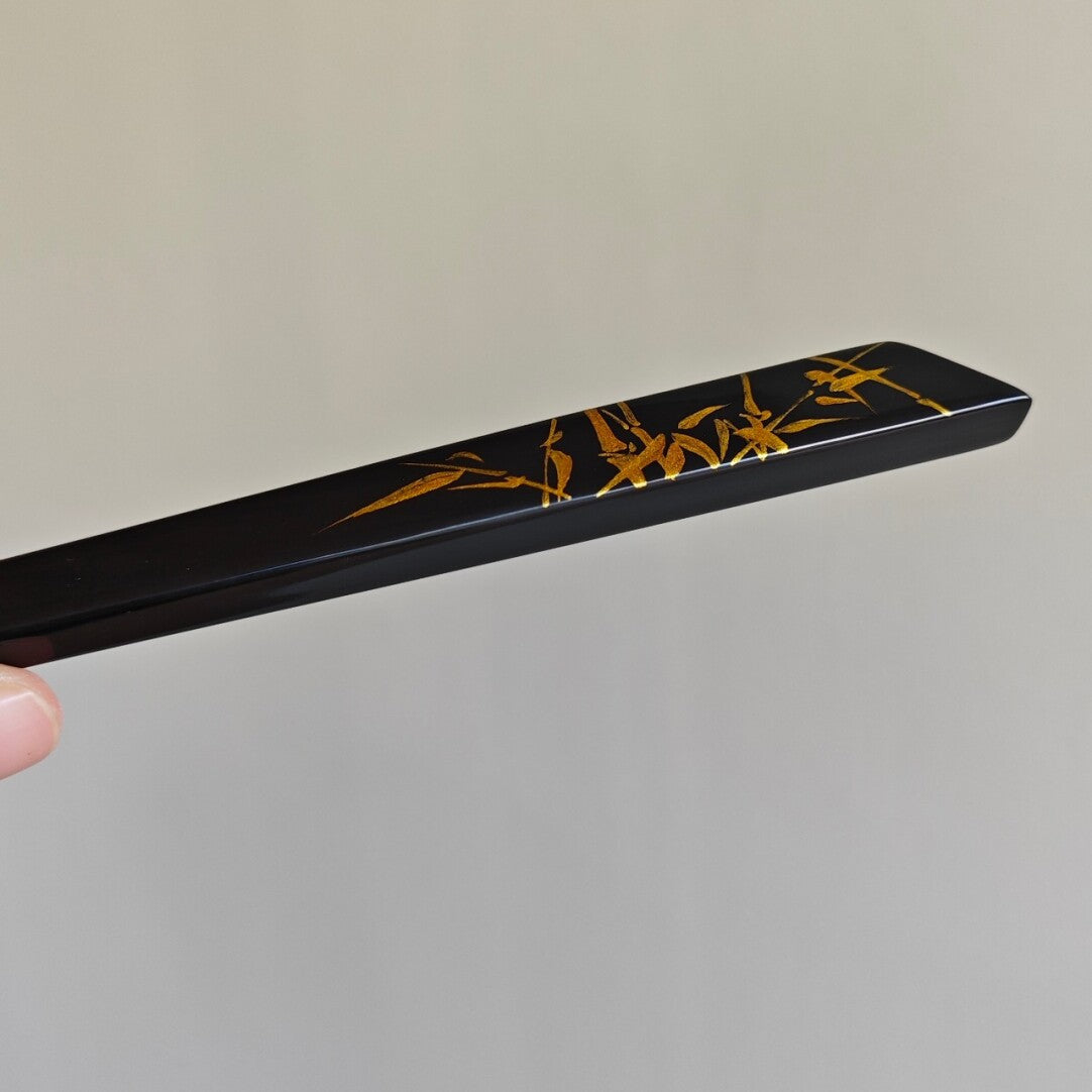Chinese Lacquer Bamboo Hairpin,Lumivault.
