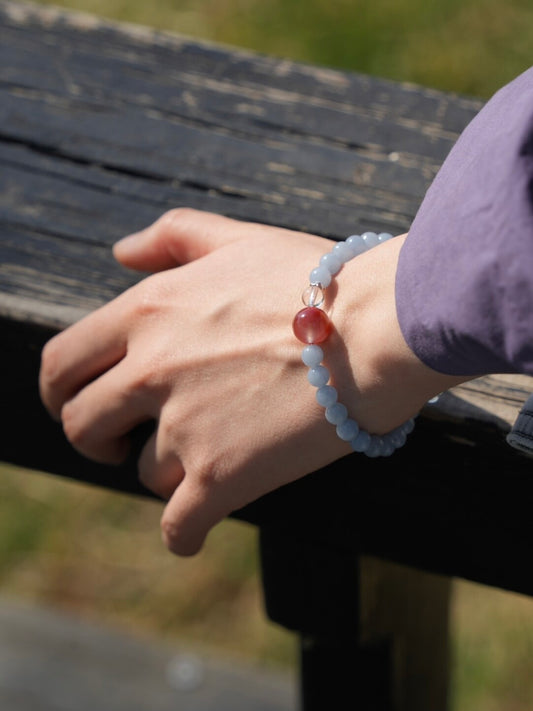 Chinoiserie Berry Mist Beaded Bracelet - Lumivault