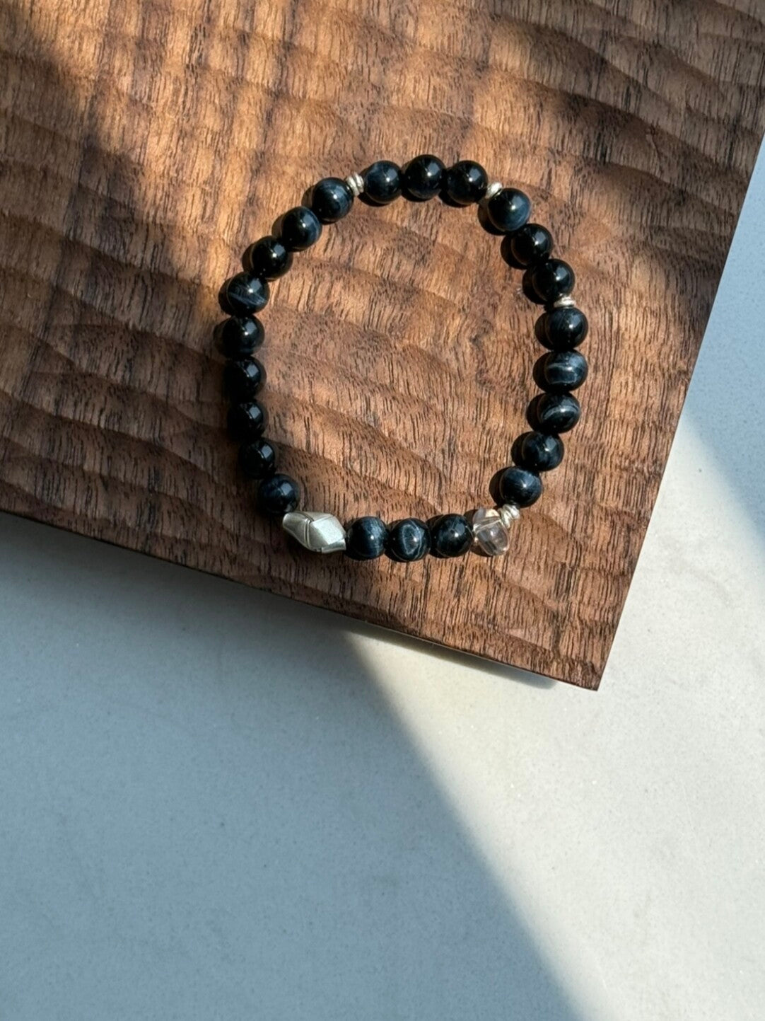 Chinoiserie Deep Sea Aurora Beaded Bracelet,Lumivault.