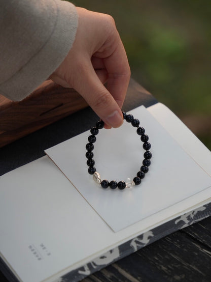 Chinoiserie Deep Sea Aurora Beaded Bracelet - Lumivault