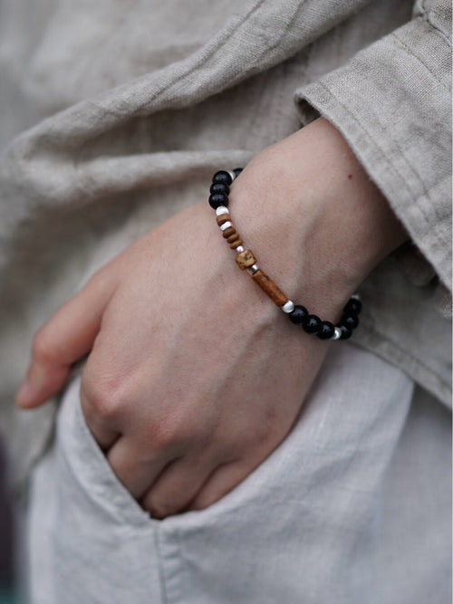 Chinoiserie Feast Beaded Bracelet,Lumivault.
