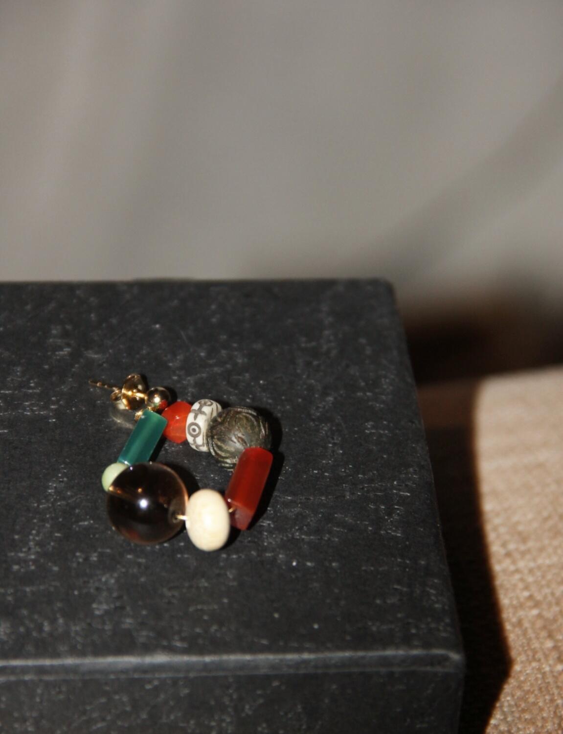 Chinoiserie Festive Geometric Earrings - Lumivault