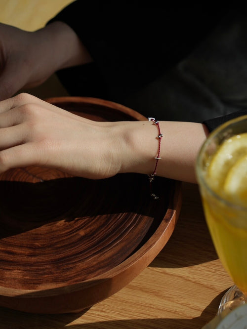 Chinoiserie Firefly Braided Bracelet,Lumivault.