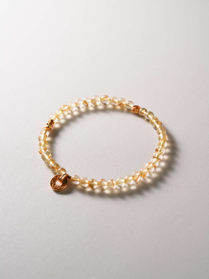 Chinoiserie Golden Rutilated Quartz Bracelet - Lumivault