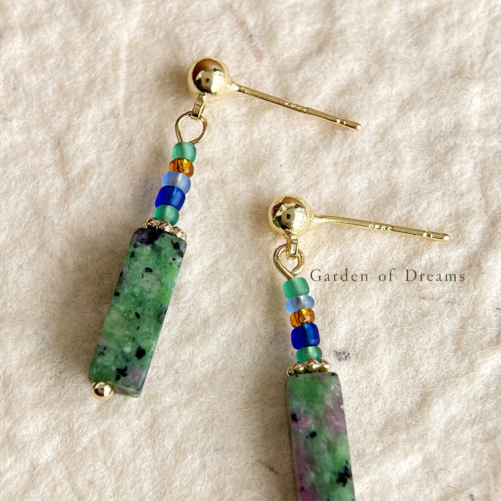 Chinoiserie Green Hanfu Earrings,Lumivault.