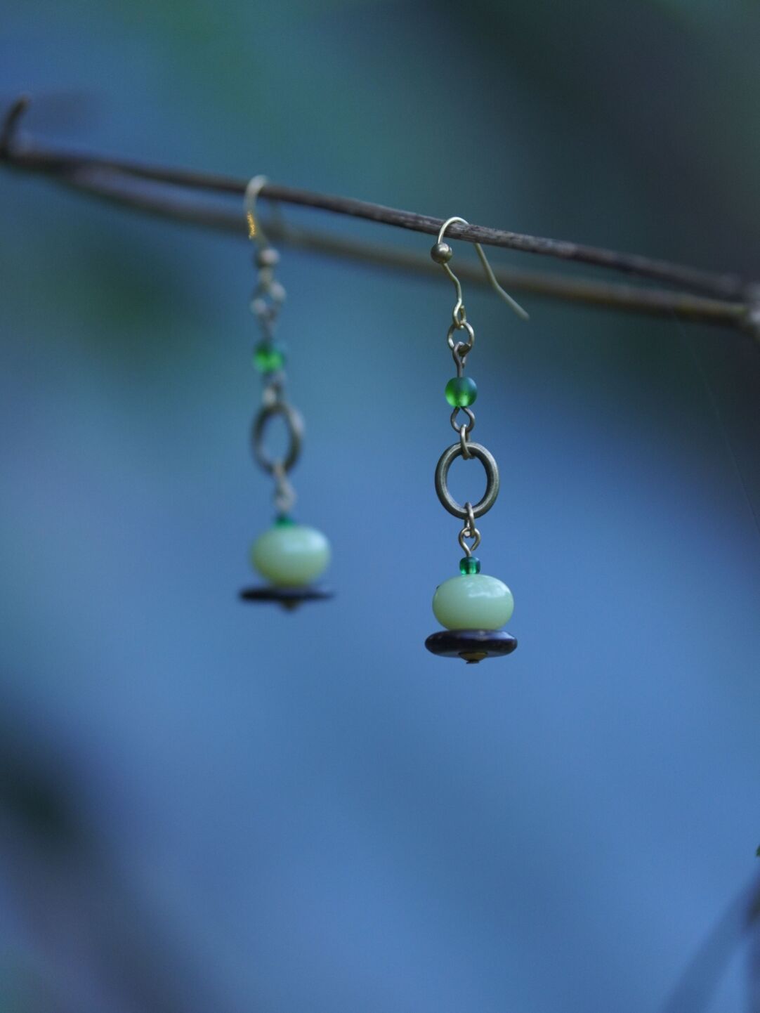 Chinoiserie Plant Earrings,Lumivault.