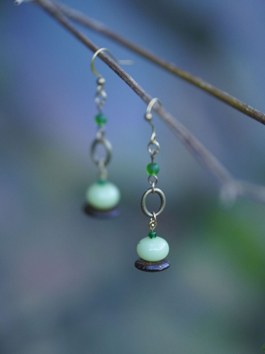 Chinoiserie Plant Earrings,Lumivault.