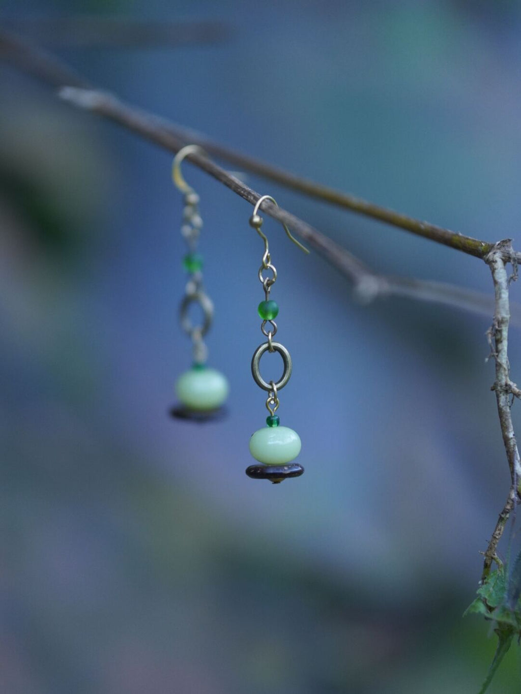 Chinoiserie Plant Earrings,Lumivault.