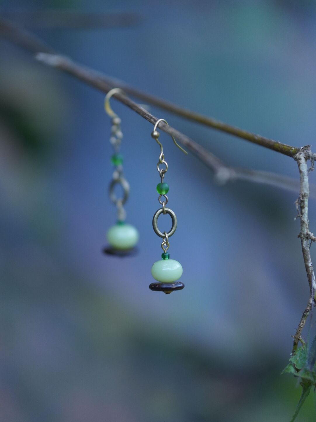 Chinoiserie Plant Earrings,Lumivault.