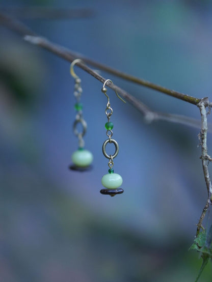 Chinoiserie Plant Earrings - Lumivault