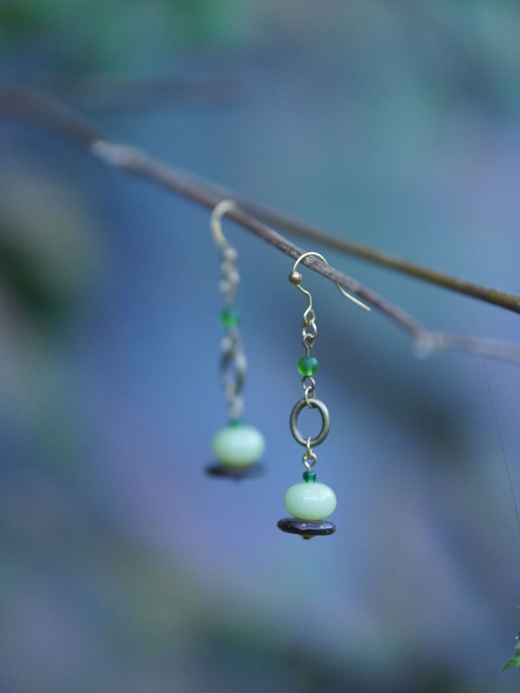 Chinoiserie Plant Earrings,Lumivault.