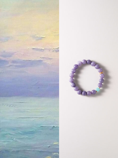 Chinoiserie Romantic Purple Bracelet,Lumivault.