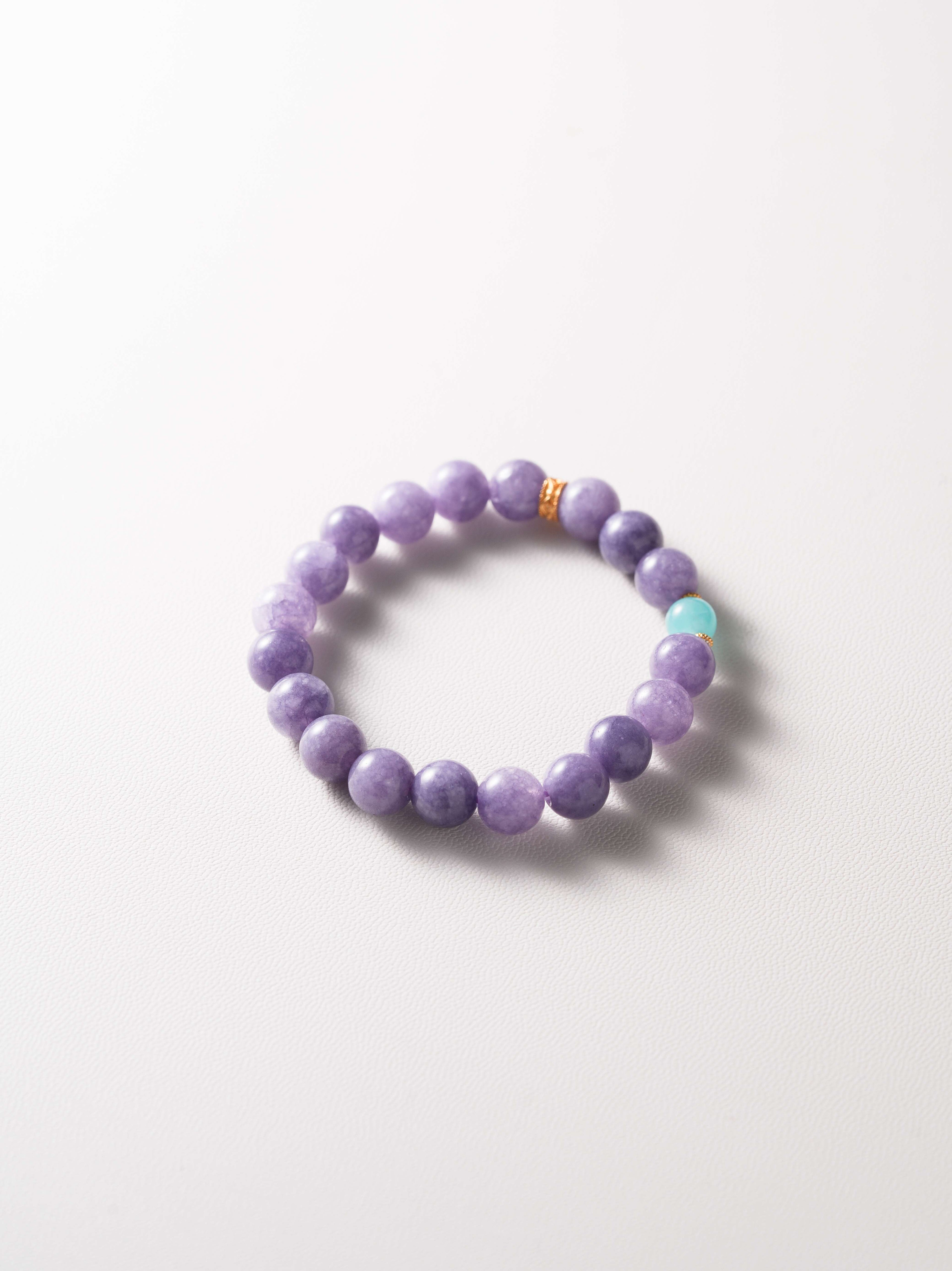 Chinoiserie Romantic Purple Bracelet,Lumivault.