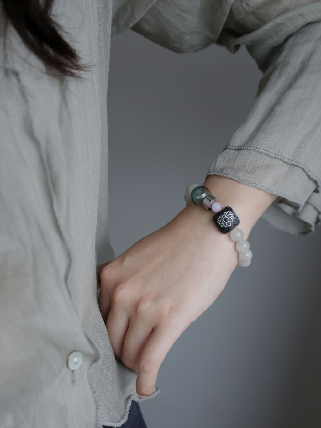 Chinoiserie Sky Realm Bracelet,Lumivault.