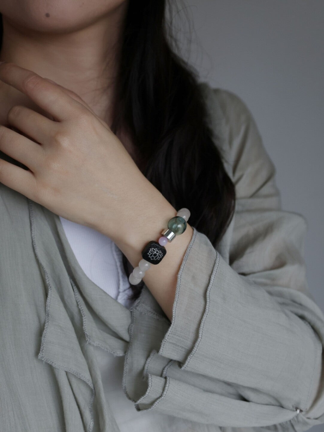 Chinoiserie Sky Realm Bracelet,Lumivault.