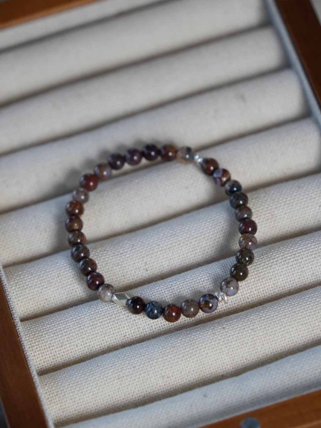 Chinoiserie Twilight Garden Beaded Bracelet,Lumivault.