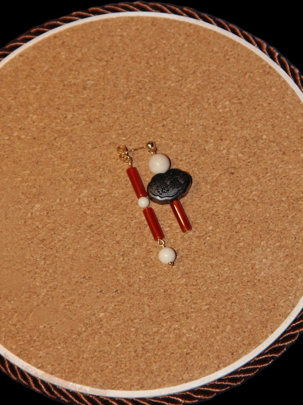 Chinoiserie Auspicious Snow Harvest Earrings,Lumivault.
