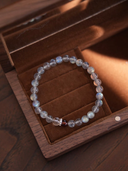 「Chinoiserie」Bright Spring  Sunstone Labradorite Bracelet - Lumivault