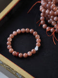 「Chinoiserie」Bright Spring  Sunstone Labradorite Bracelet,Sunstone / 14cm,Lumivault.
