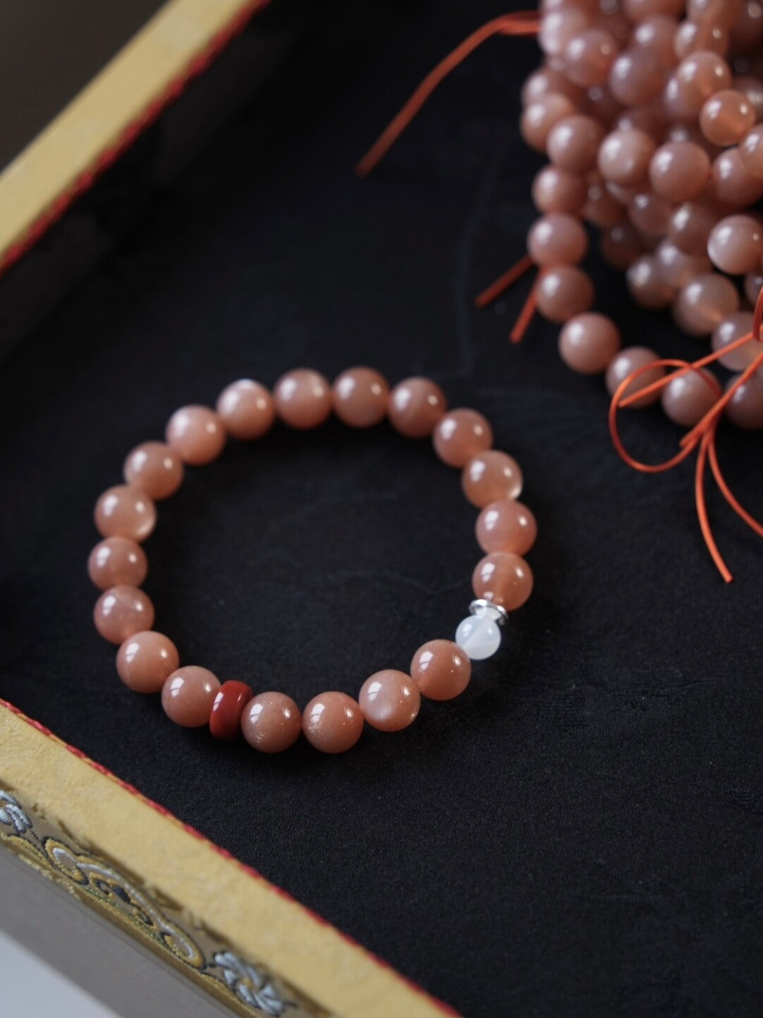 「Chinoiserie」Bright Spring  Sunstone Labradorite Bracelet,Sunstone / 14cm,Lumivault.