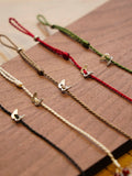 「Chinoiserie」Butterfly Braided Bracelet,Lumivault.