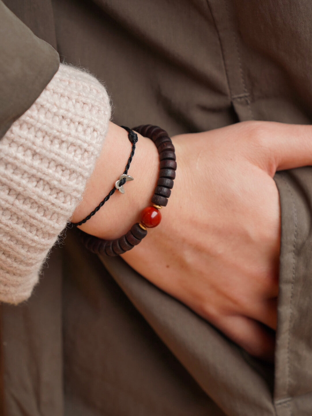 「Chinoiserie」Butterfly Braided Bracelet,Lumivault.