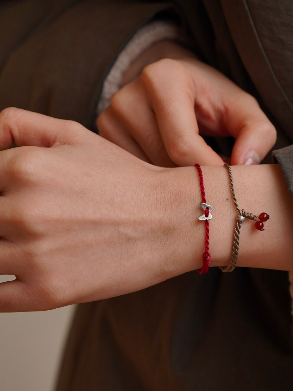 「Chinoiserie」Butterfly Braided Bracelet,Lumivault.