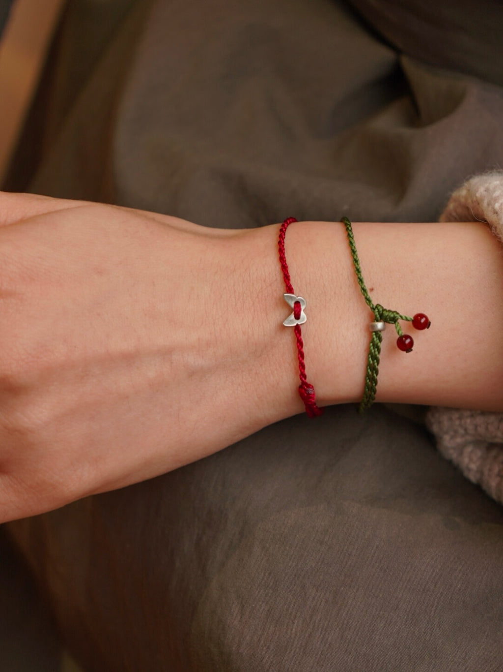 「Chinoiserie」Butterfly Braided Bracelet,Lumivault.