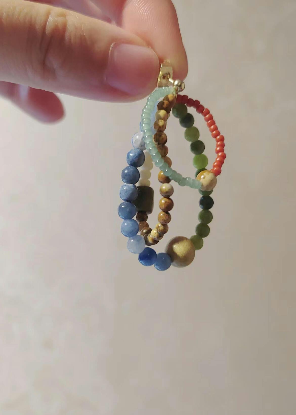 「Chinoiserie」Colored Glaze Rainbow Earrings - Lumivault