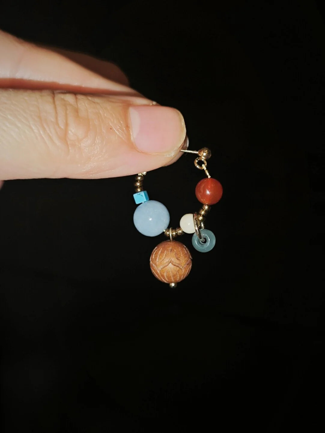 Chinoiserie Colorful Beaded Cluster Earrings - Lumivault
