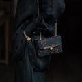 Chinoiserie Flower Silk Crossbody Bag - Lumivault