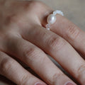 「Chinoiserie」Garden Dream Beaded Ring,White,Lumivault.