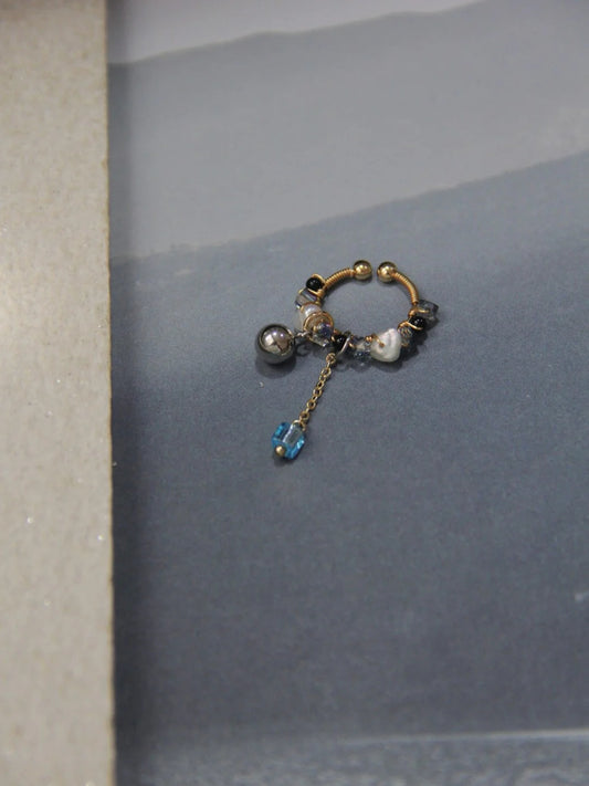 Chinoiserie MIYUKI Seed Beads Conch Clips - Lumivault