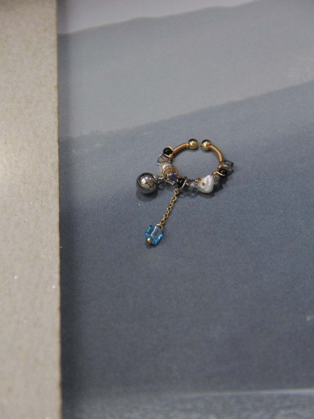 Chinoiserie MIYUKI Seed Beads Conch Clips,Lumivault.